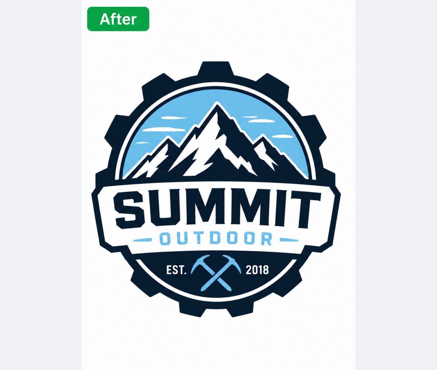 After — Vector Tracing editing