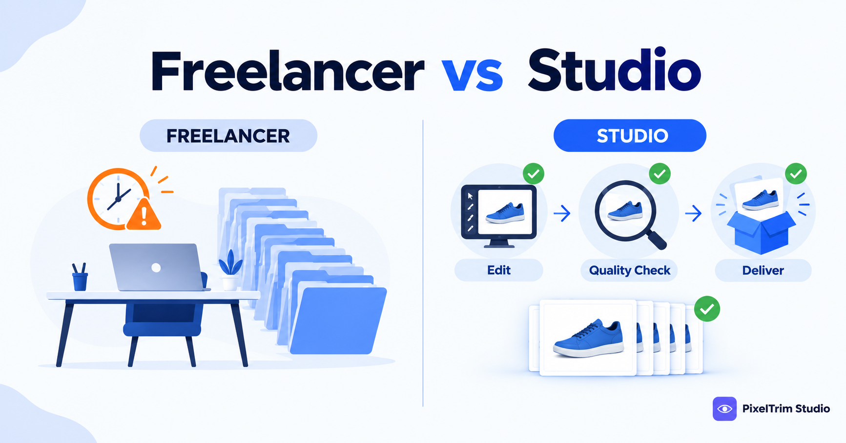 Freelancer vs Photo Editing Studio: Which Should You Hire?