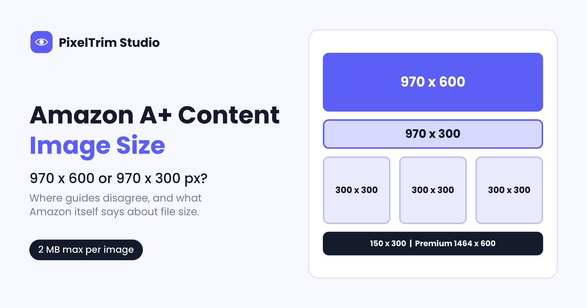 Amazon A+ Content Image Size: 970 x 600 or 970 x 300 px?