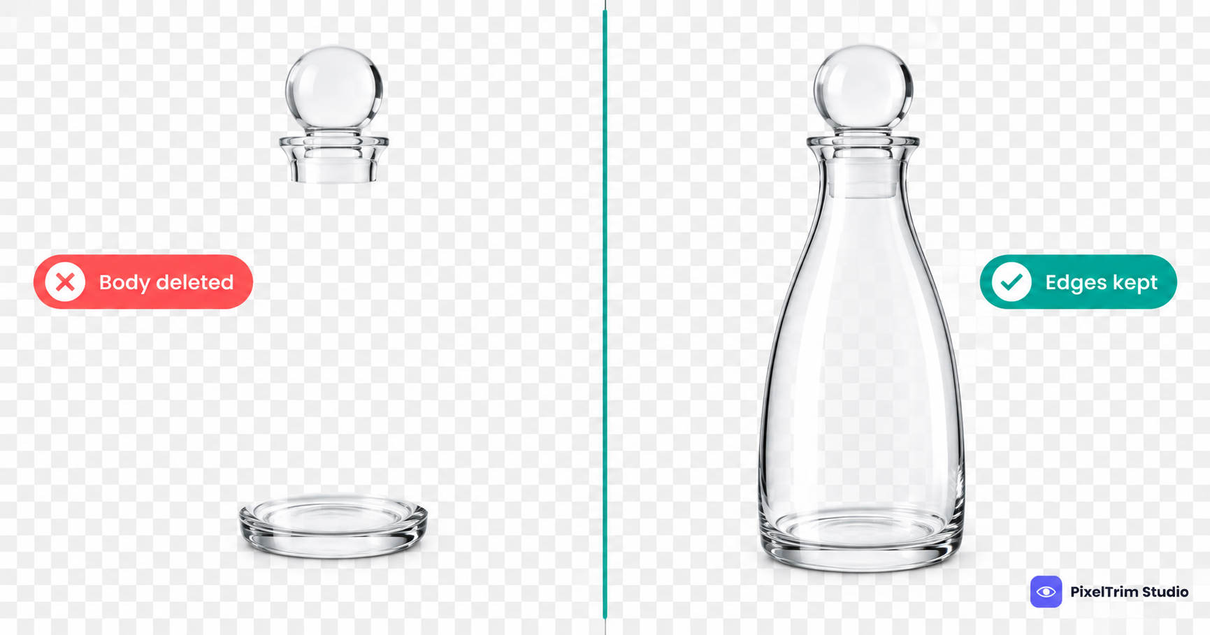 Glass and Transparent Product Background Removal: Why Edges Vanish