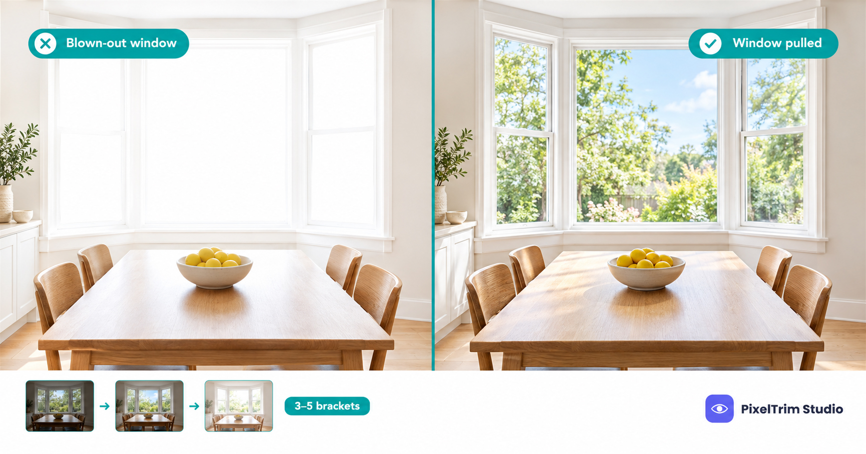 Window Pull in Real Estate Photos: What It Fixes and What It Costs